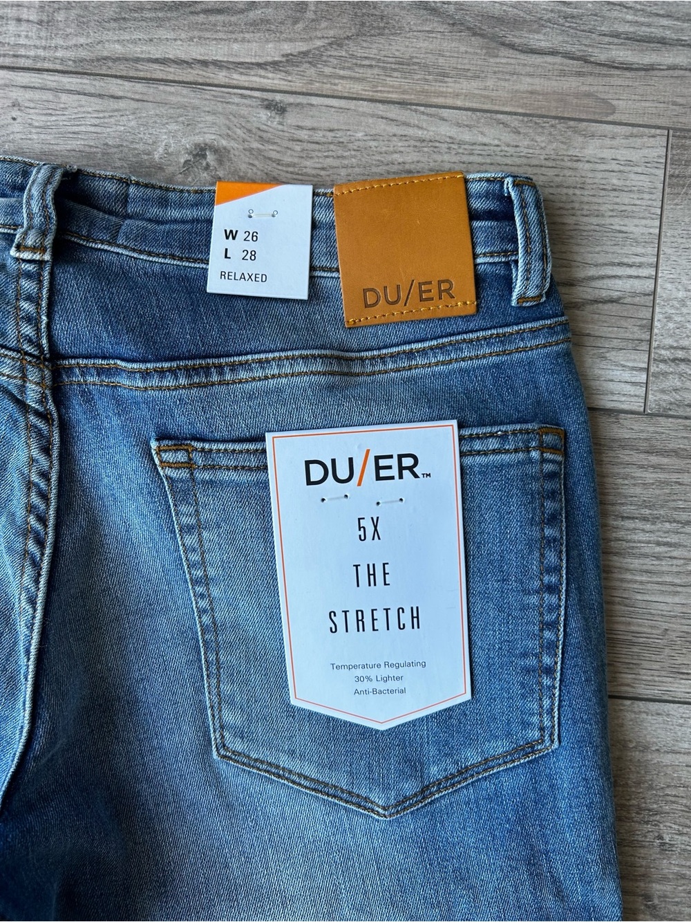 DU/ER Women’s Skinny Jeans - Light Blue Stretch